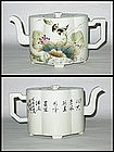 Early Republic - Lobed Shaped Porcelain Tea-Pot
