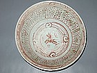 Ming Dynasty - Wanli Period Deep Polychrome Swatow Bowl