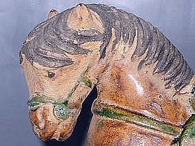 Ming Dynasty - Funerary Sancai Glazed Horse