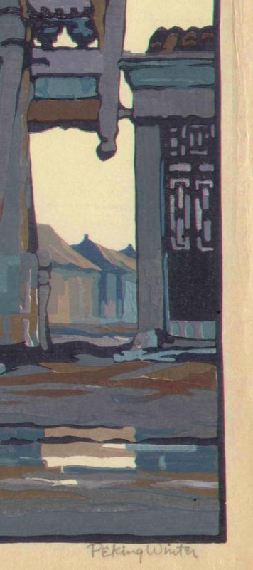 Cyrus leRoy Baldridge Woodblock Print - Peking Winter SOLD