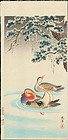 Tsuchiya Koitsu Japanese Woodblock Print - Mandarin Ducks