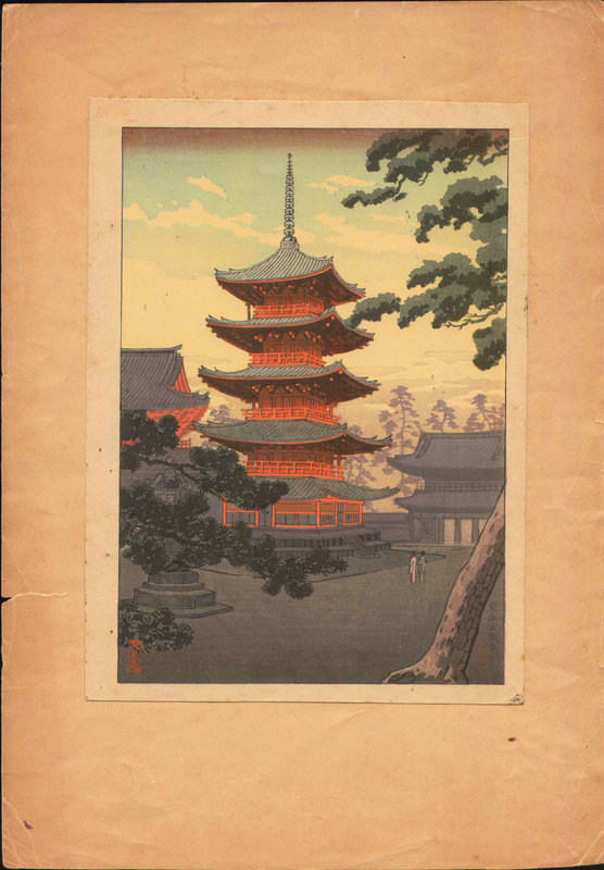 Koitsu Woodblock Print - Nara - Takemura SOLD