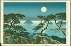 Koichi Okumura Japanese Woodblock Print - Evening at Washiuzan SOLD