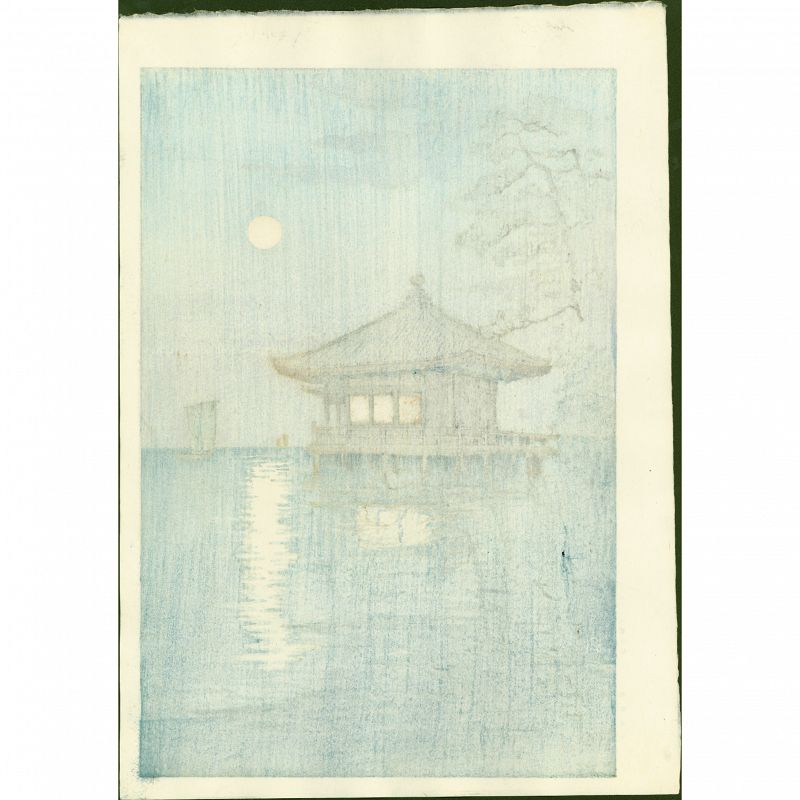 Ito Yuhan Japanese Woodblock Print - Ukimido at Katada SOLD