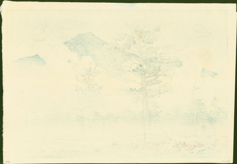 Kawase Hasui Woodblock Print - Senjo Plain, Nikko - 1st ed. SOLD