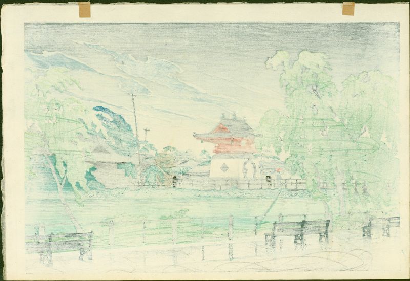 Kawase Hasui Japanese Woodblock Print - Shinobazu 1929 SOLD