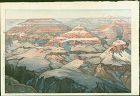 Hiroshi Yoshida - Woodblock Print - Grand Canyon - Jizuri SOLD