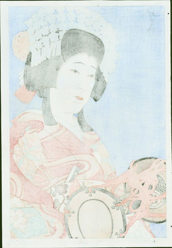 Ota Masamitsu Japanese Woodblock Print -Actor Nakamura Tokizo III SOLD