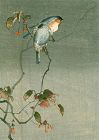 Ohara Koson Woodblock Print -Two Birds (Wrens) on a Tree 1910 SOLD