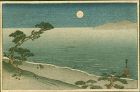 Hiroshige Woodblock Print - Suma Beach - Matsumoto 1910 SOLD