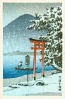 Kawase Hasui Japanese Woodblock Print - Chuzenji Lake, Nikko SOLD