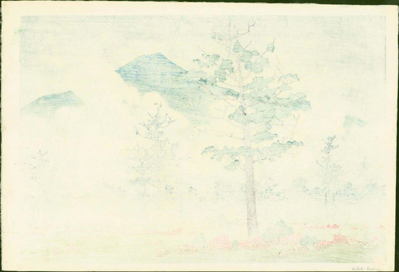 Kawase Hasui Woodblock Print - Senjogahara, Nikko - 1st ed. SOLD