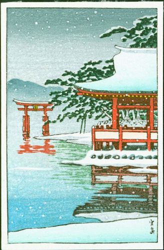 Miyajima - Small Japanese Woodblock Print