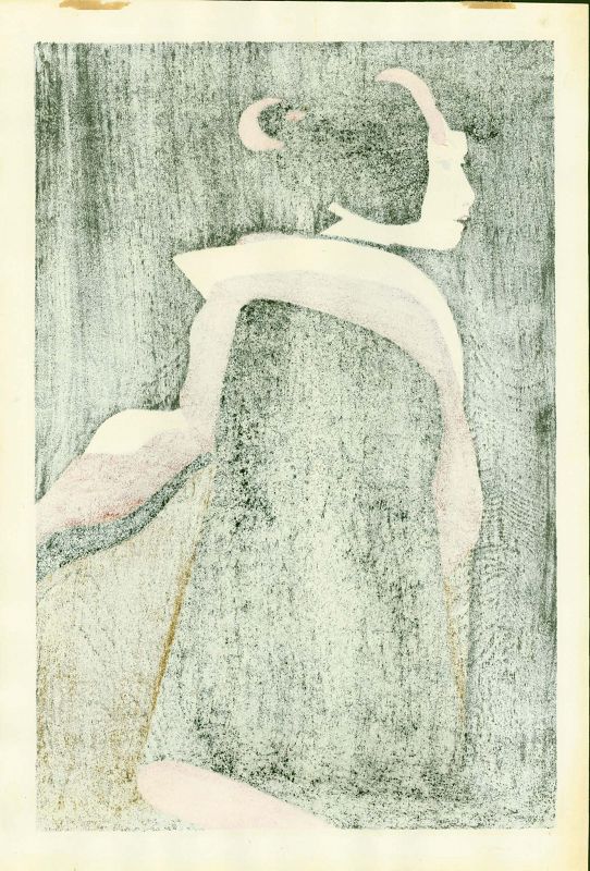 Kiyoshi Saito Japanese Woodblock Print - Maiko 1960