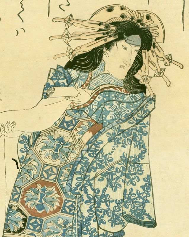 Utamaro Kuniyasu - Actor Bando Mitsugoro 1820 - Rare