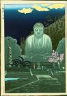 Gihachiro Okuyama Woodblock Print - The Great Buddha at Kamakura