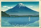 Tsuchiya Koitsu Japanese Woodblock Print - Mt. Fuji from Lake Shoji