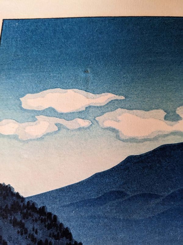 Tsuchiya Koitsu Japanese Woodblock Print - Mt. Fuji from Lake Shoji