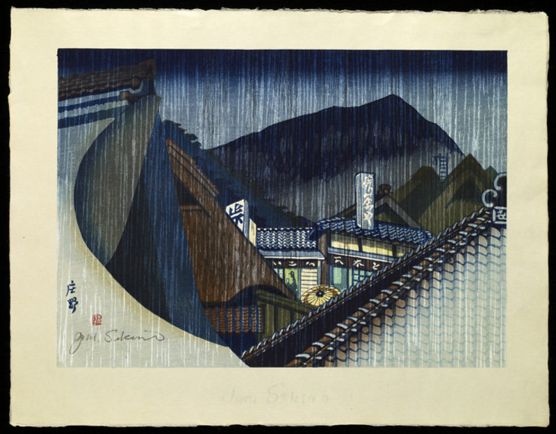 Jun Sekino - Tokaido Woodblock Print - Shono (SOLD)