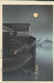 Kawase Hasui Woodblock Print - Daimotsu (SOLD)