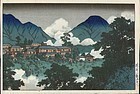 Kawase Hasui Japanese Woodblock - Beppu - 1927 SOLD