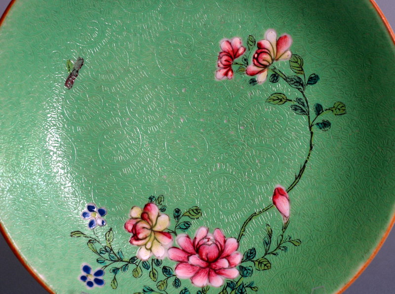 Famille Rose Plate, Qianlong Mark and Period