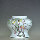 Chinese Famille Rose "Qianjiangcai" Vase, Late Qing