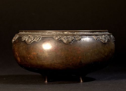 Japanese Bronze Censer with Mark, 19th Century