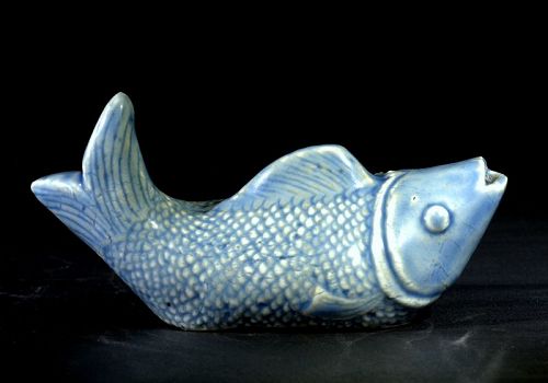Chinese Porcelain Water Dropper in the Shape of a Fish, Ming Dynasty