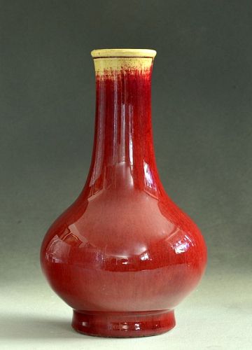 Chinese Jun-type Glazed Vase, 18th Century