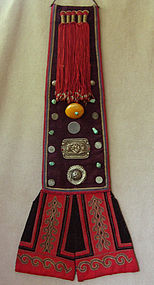 Childs Antique Tibetan robe festival back accessory