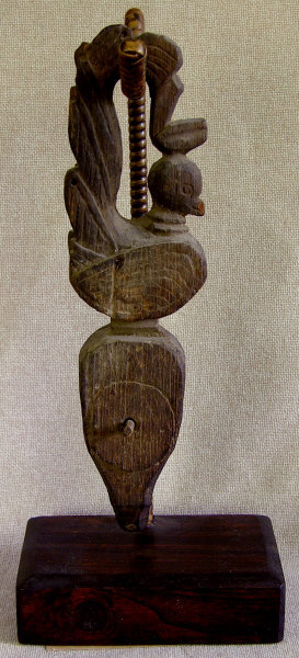 Antique Burmese Wooden Carved Loom Pulley