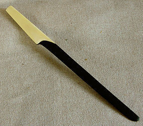 Antique Japanese Ebony and Ivory page turner