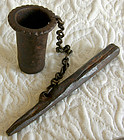hand forged iron mortar and pestle from Maharasha