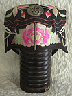 Antique Chinese embroidered child wind hat