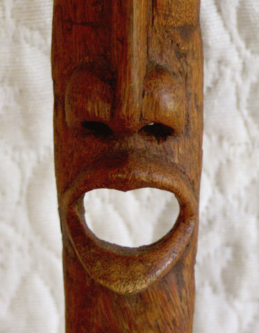 papau new guinea carved wood mask
