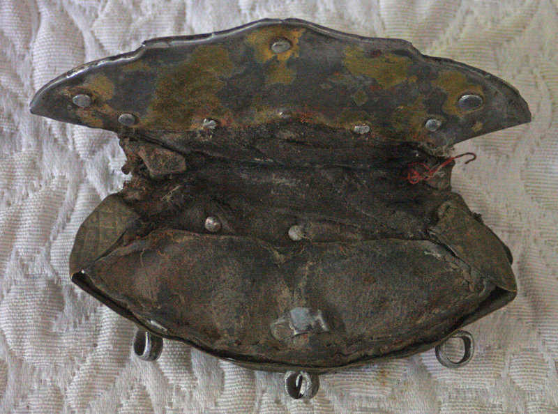 Antique Tibetan festival decorative leather purse