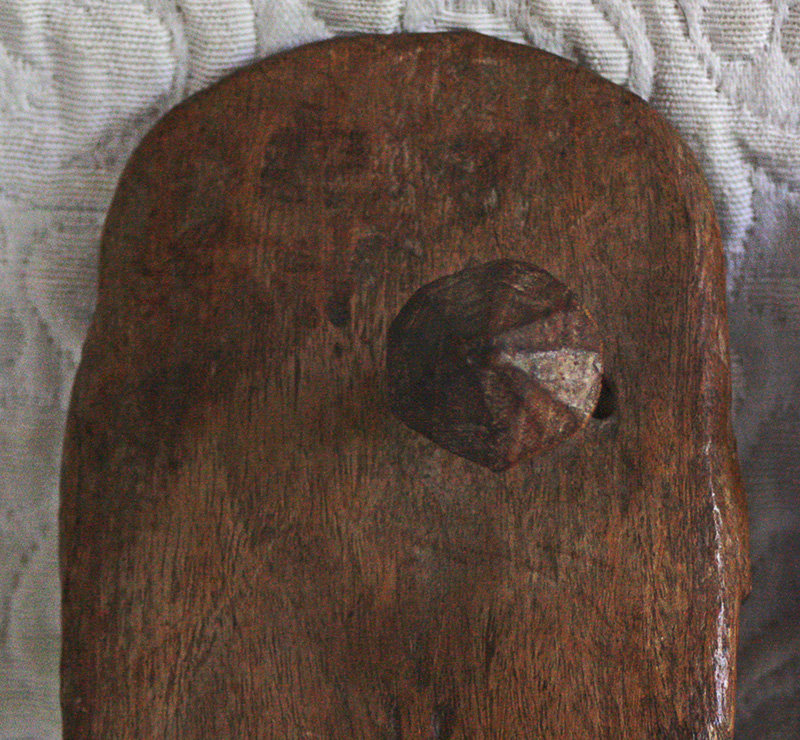 Antique pair of well worn Sadhu wooden sandals