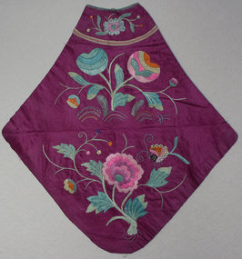 Antique Chinese Woman's embroidered silk doodoo