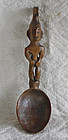 Pacific Islands Antique carved wooden spoon