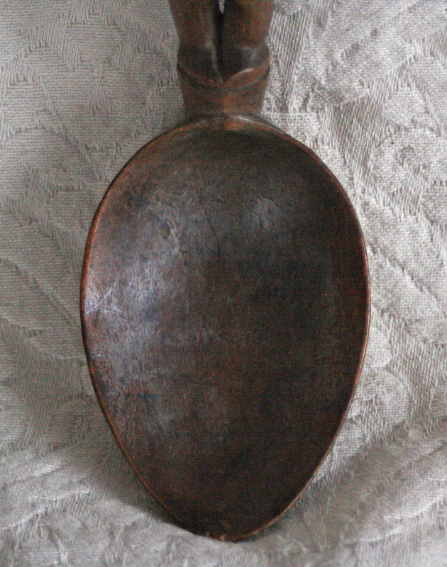 Pacific Islands Antique carved wooden spoon