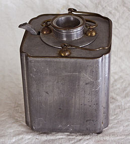Antique Chinese pewter wine warmer
