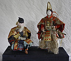 Musha ningyo warrior dolls Empress Jingo & her minister