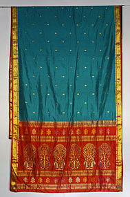 Vintage Silk Varanasi Indian Wedding Sari