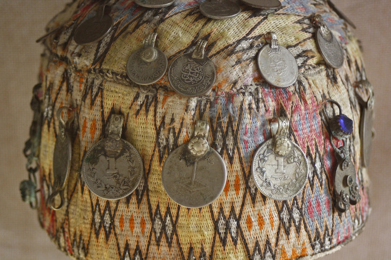 Old Afghanistan Hat with coin ornaments