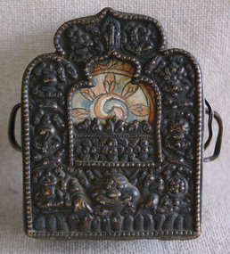 Antique Tibetan Copper Reposse Gau