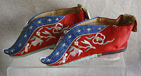 Pair of Antique Chinese Lotus shoes