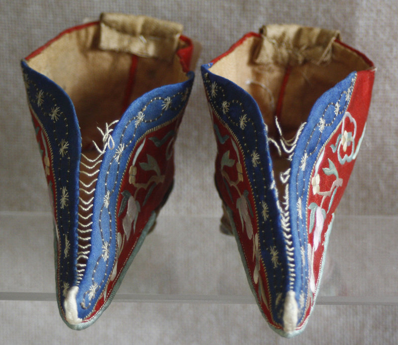 Pair of Antique Chinese Lotus shoes