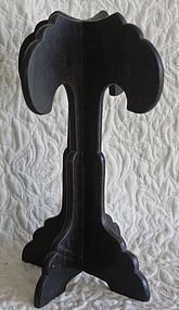 Antique traditional portable wooden hat stand