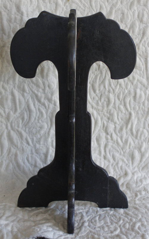 Antique traditional portable wooden hat stand